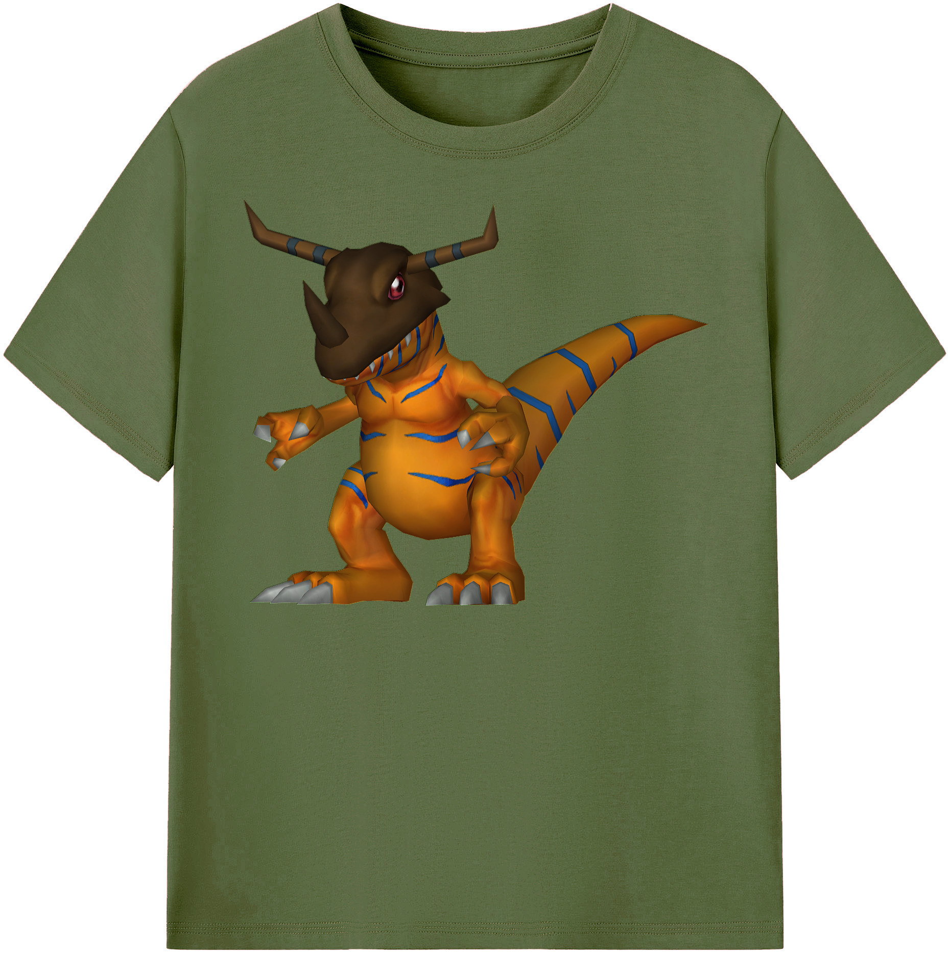 （画像用） Digimon デジタルモンスター/デジモン 綿100％半袖Tシャツ（フロントプリント）